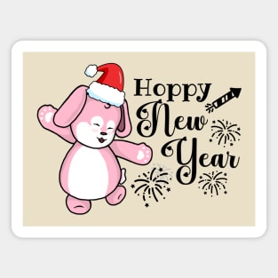 Hoppy New Year Magnet